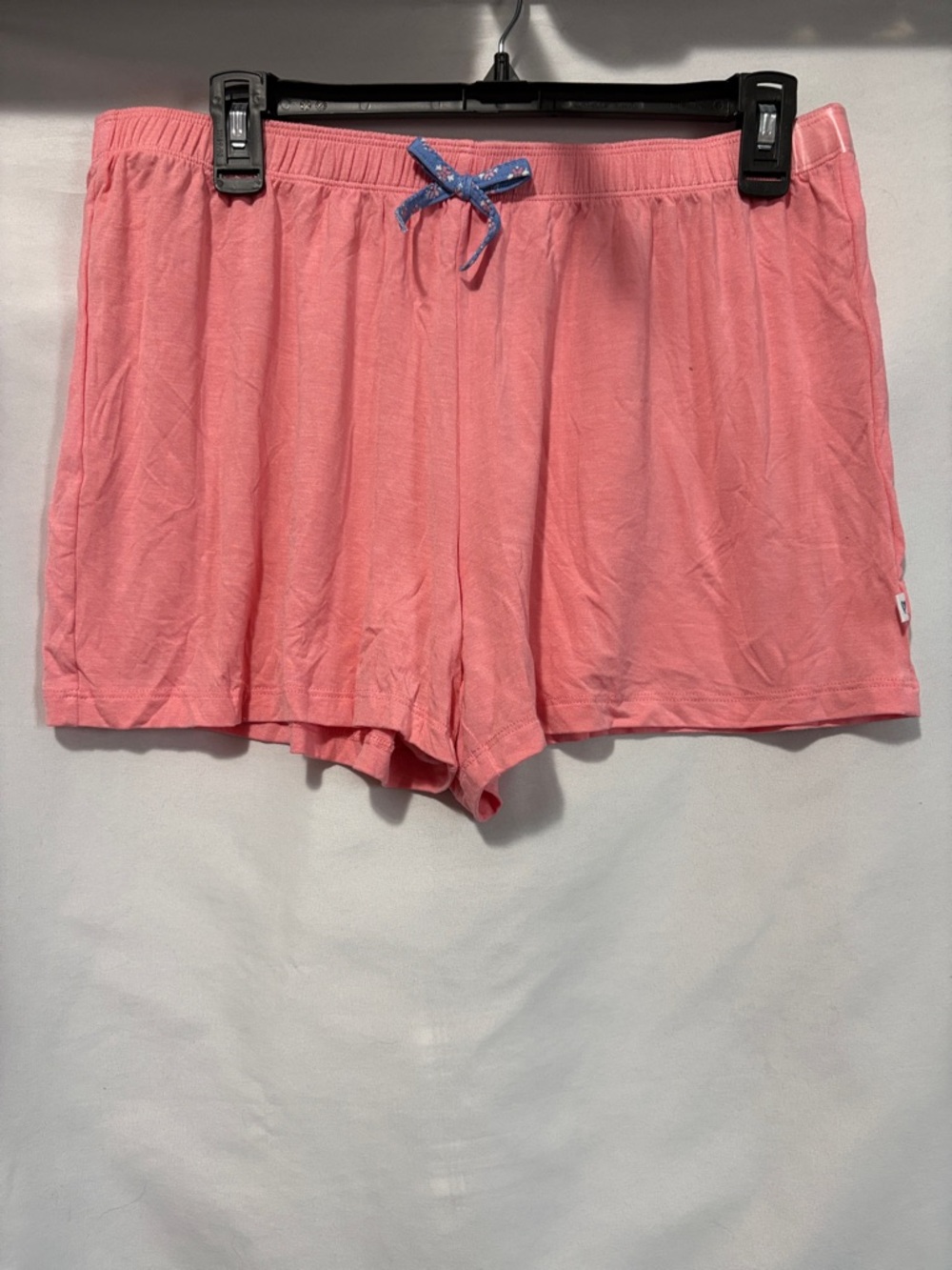 Women’s Pink Lounge Shorts with Contrast Drawstring
